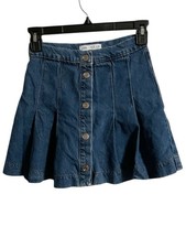 Gonna jeans blu denim bambina