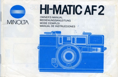 Minolta riva zoom af2 manuale - riva,