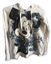 MAGLIA CON CAPPUCCIO MINNIE MOUSE TOPOLINA DISNEY CARTOON FELPA JUMPER SWEATER 