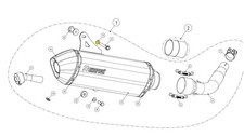 AKRAPOVIC P-DR4 RONDELLA HONDA