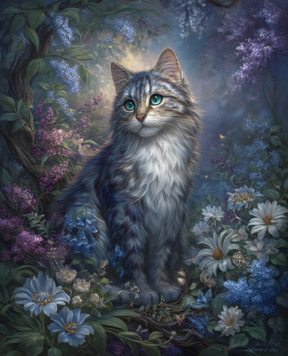 Gatto argento dagli - gatto,