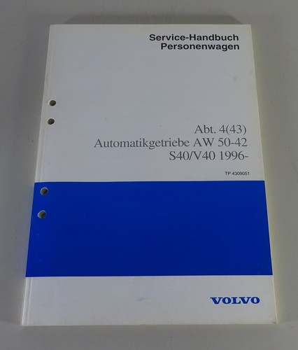 Manuale officina volvo s40 v40 - officina, s40/v40
