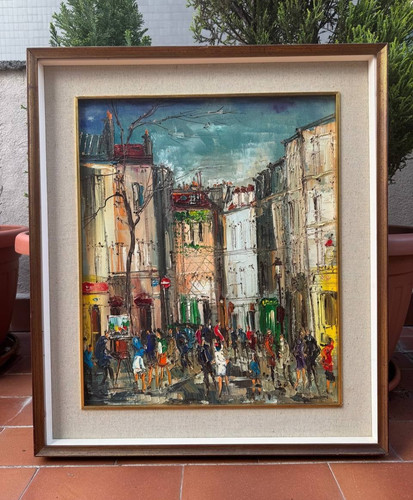 Dipinto olio tela - olio, su