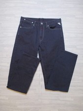 Jeans Replay & Sons ragazza W30 L32 blu navy denim cotone jeans dritto zip mosca