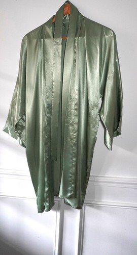 Accappatoio raso verde adulto - accappatoio,