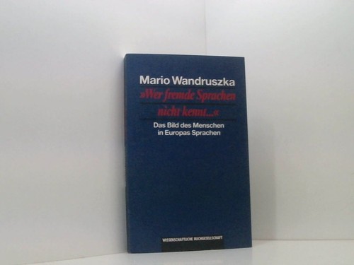 Wer fremde sprachen nicht - wer,