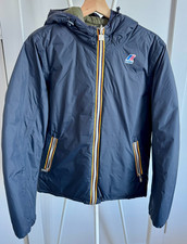 Giacca reversibile K-Way JACQUES THERMO blu e verde - Uomo taglia S