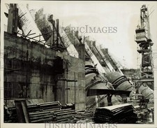 1958 Stampa Foto Installazione di turbine Francis alla diga di Macagua a Puerto Ordaz
