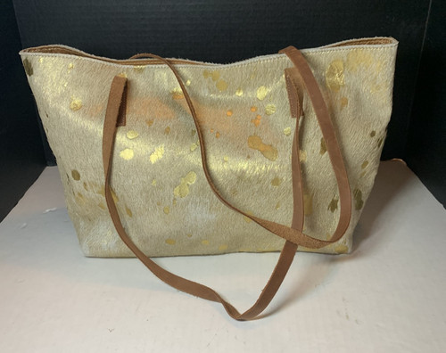 Borsa tote bag crema capelli