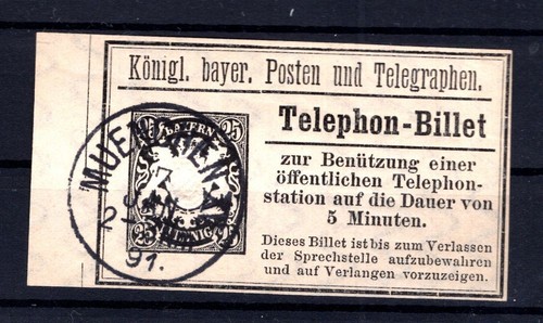 Bayern telefono biglietto tb7 - telefono,