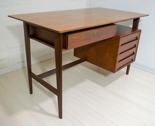 Scrivania e sedia in teak di Vittorio Dassi, stile Mid-Century Modern, 1950 Ita