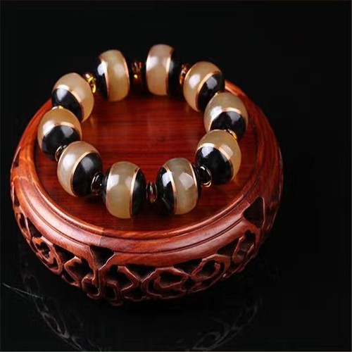 Bracciale uomo perline buddha - bracciale,