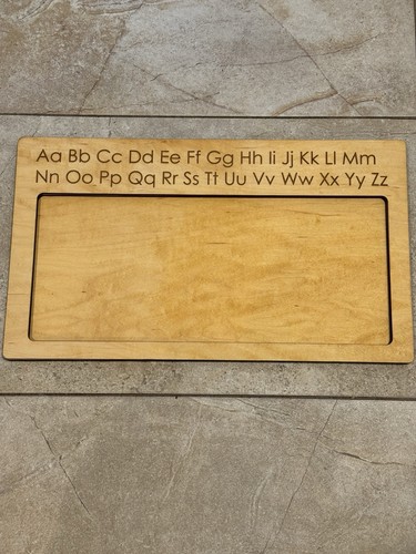 Wooden writing sand tray - wooden,