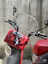Borsa moto ecopelle rossa per