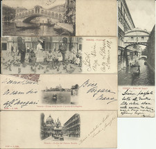 Venezia- primi 900- Lotto n° 5 cartoline Mignon. viaggiate.