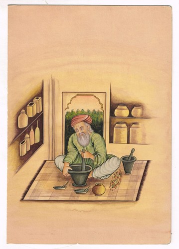 Fatto mano indiano pittura - pittura, a