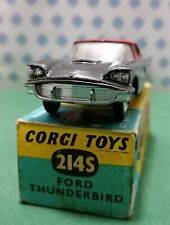 Vintage   -  FORD Thunderbird  Hardtop , Corgi toys 214S  - Gt. Britain 1962
