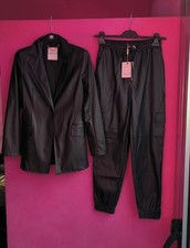 Tailleur Nero Donna Ecopelle