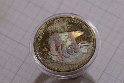 Medaglia menta wwf orso - orso, polare