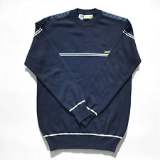 Black&Yellow maglione uomo lana vintage 80S fatto in Italia taglia M