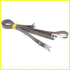 Tracolla originale in cuoio Rollei per fotocamere biottica Rolleiflex. Marrone.