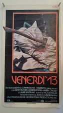 LOCANDINA VENERDI 13 FRIDAY THE 13TH CUNNINGHAM HORROR PANAVISION Warner Bros