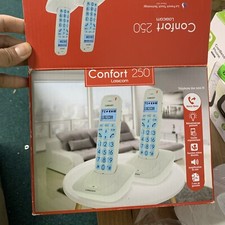 LOGICOM Comfort 250 Duo Telefono Cordless Touch Screen Bianco - VERSIONE FRANCESE