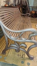 PANCHINA DA GIARDINO IN GHISA DUE PIEDI ML 1,80 - CAST IRON BENCHES