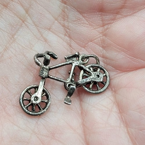 Ciondolo bicicletta argento