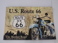 Targa in metallo Route 66