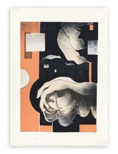 Litografia a colori numerata timbrata firmata a mano Mario Bionda con autentica