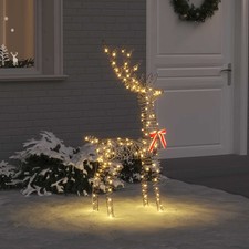 Renna 3D con 140 LED Bianco
