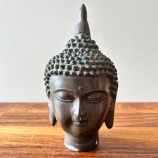 Bronze Buddha Head Statue Rare