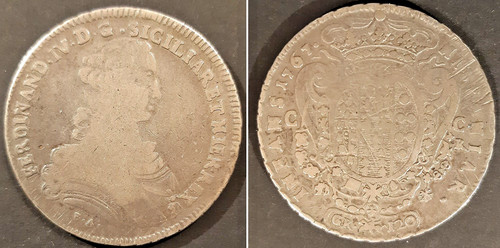 Ferdinando 1767 piastra 120 - 1767,