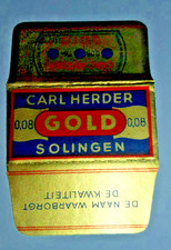 "CARL HERDER"-  Lametta da collezione Hojas de afeitar Vintage Razor blade