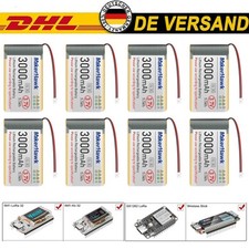 8pcs Batteria al Litio 3000mAh