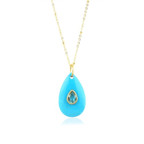 Collana con ciondolo placcato