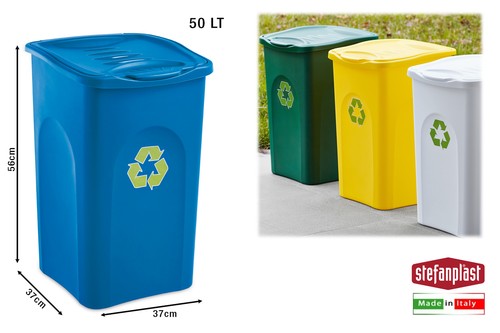 Bidone begreen blu - begreen, lt.50