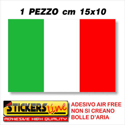 Adesivo bandiera italiana - *,