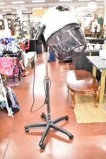 Casco Da Parrucchiere Xanitalia Pro Bianco Nero Con Piedistallo