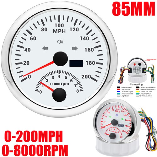 Tachimetro gps bianco 85mm - gps,