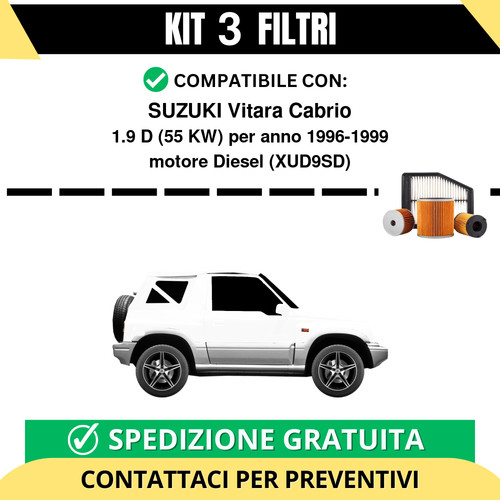 Kit filtri tagliando per - 3,