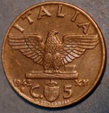 1942 Italia 5 Centesimi