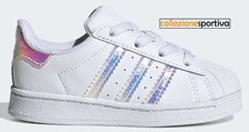 SCARPE BAMBINO/BAMBINA ADIDAS SUPERSTAR- FV3143 col.bianco/iride