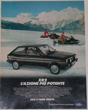 Advert Pubblicità 1982 FORD FIESTA XR2