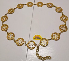 CINTURA  da  DONNA  in   METALLO  DORATO    (usata - vintage -  come da foto)