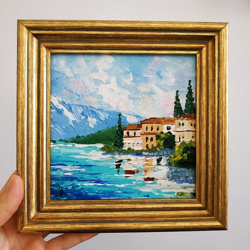 Quadro lago como - quadro,