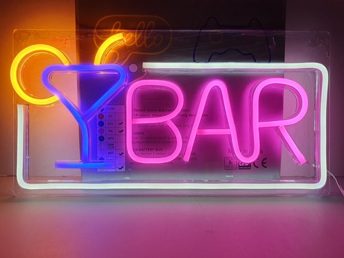 Insegna neon bar led - bar,