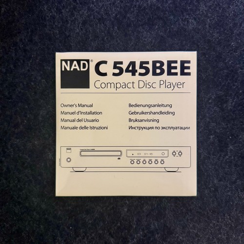Nad c545bee lettore manuale - cd,