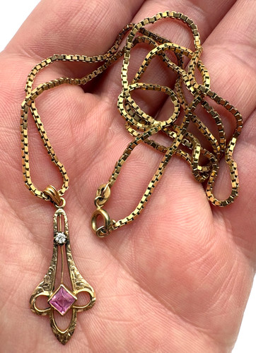 Collana antica edoardiana oro